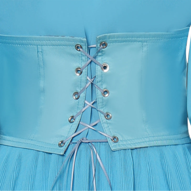 little mermaid 2023 ariel blue dress Little Mermaid 2023 Movie Ariel Dress Blue Cosplay Costume