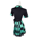 Green Cosplay Costume Dress Outfits Halloween Carnival Suit