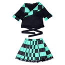 Green Cosplay Costume Dress Outfits Halloween Carnival Suit