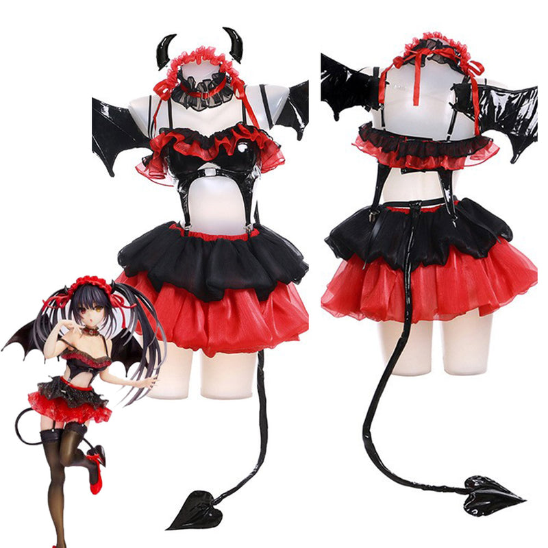 Date A Live Tokisaki Kurumi Nightmare Cosplay Costume Outfits Halloween Carnival Suit