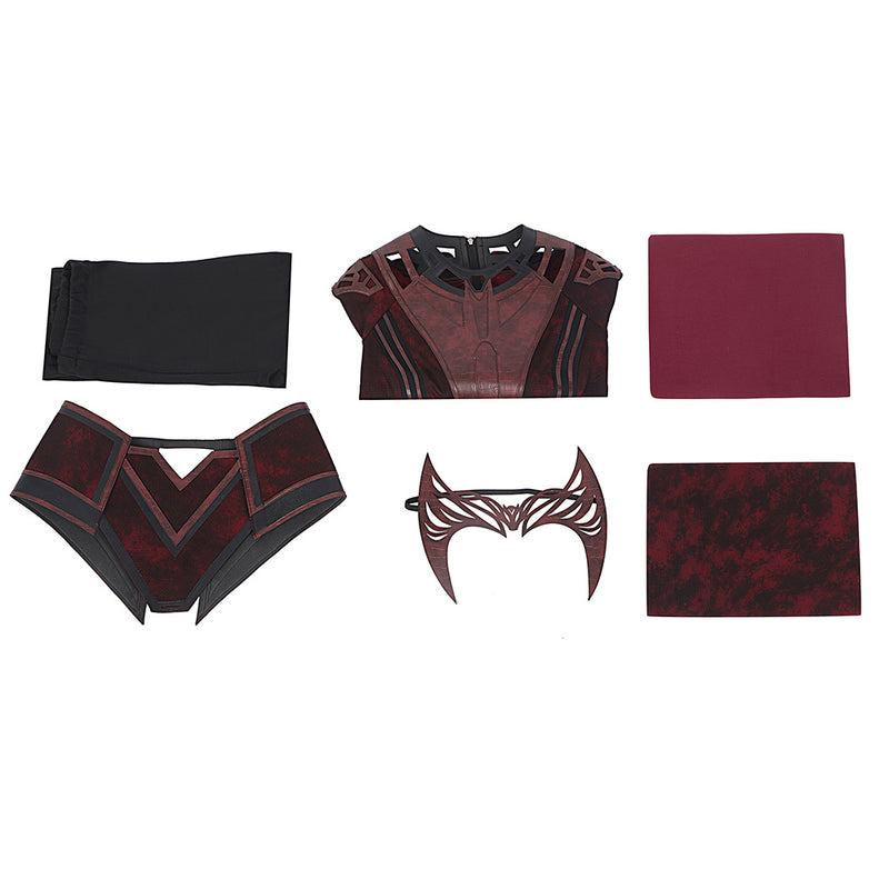 Doctor Strange in the Multiverse of Madness - Scarlet Witch Wanda Cosplay Costumes Cloak Outfits