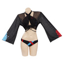 Todoroki Shoto Original Design Cosplay Bikini Top Shorts  Cloak Swimsuit