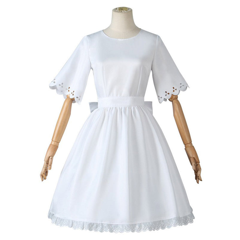 Anya Forger Cosplay Costume White Dress Halloween Carnival Suit