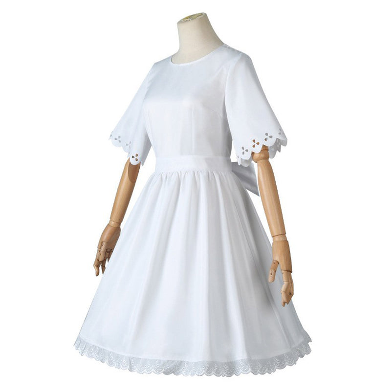 Anya Forger Cosplay Costume White Dress Halloween Carnival Suit