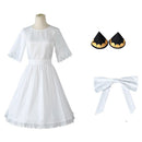 Anya Forger Cosplay Costume White Dress Halloween Carnival Suit
