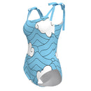 Blue Swimwear Cosplay Costume Swimsuit Outfits
