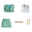 Yor Forger Green Suit Cosplay Costume Accessories Outfits Halloween Carnival Suit