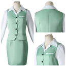 Yor Forger Green Suit Cosplay Costume Accessories Outfits Halloween Carnival Suit