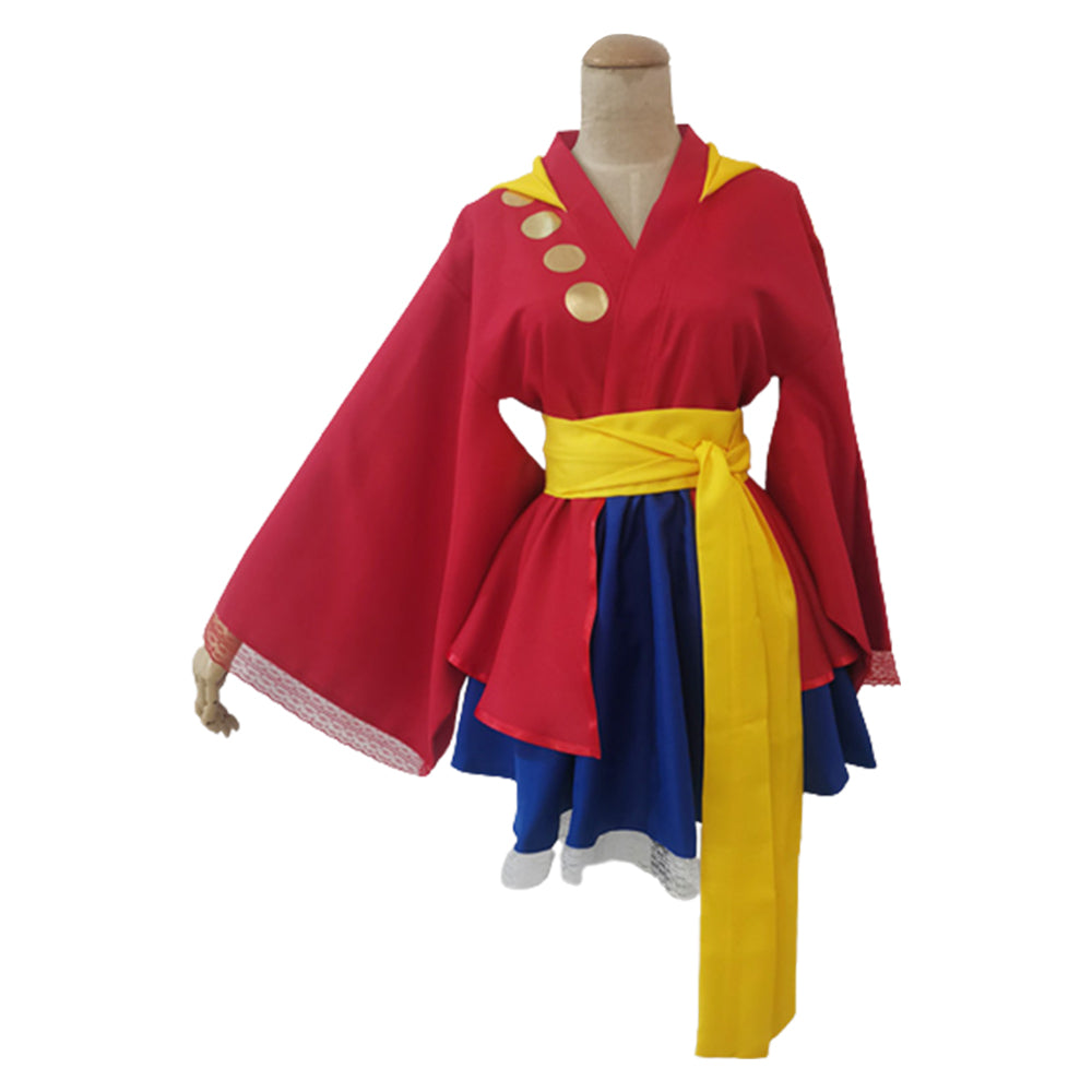 Hot Anime One Piece Cosplay Costume Monkey D Luffy Uniform After