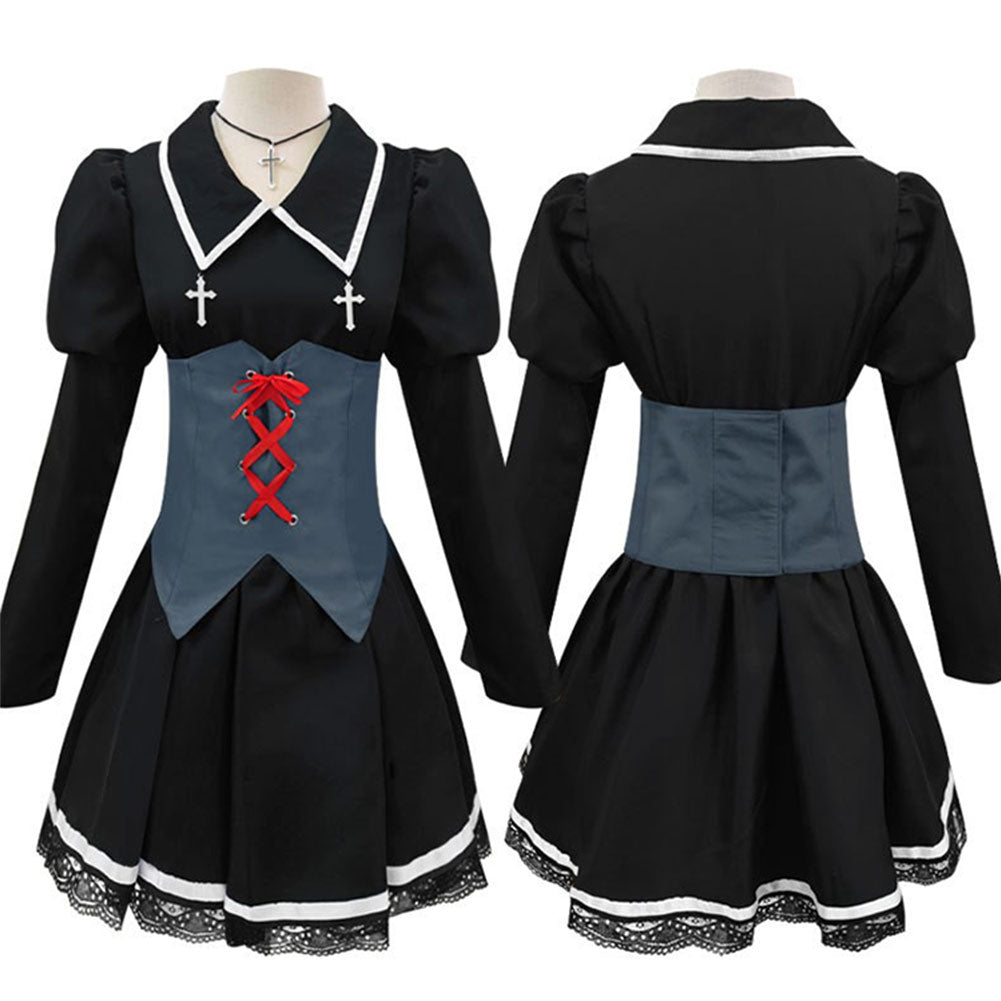 COS-KiKi Anime Shugo Chara Tsukiyomi Utau Game Suit Cosplay Costume Gothic  Dress Lovely Uniform Halloween