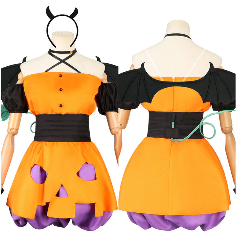 Lycoris Recoil - Nishikigi Chisato Cosplay Costume Pumpkin Dress Outfits Halloween Carnival Suit