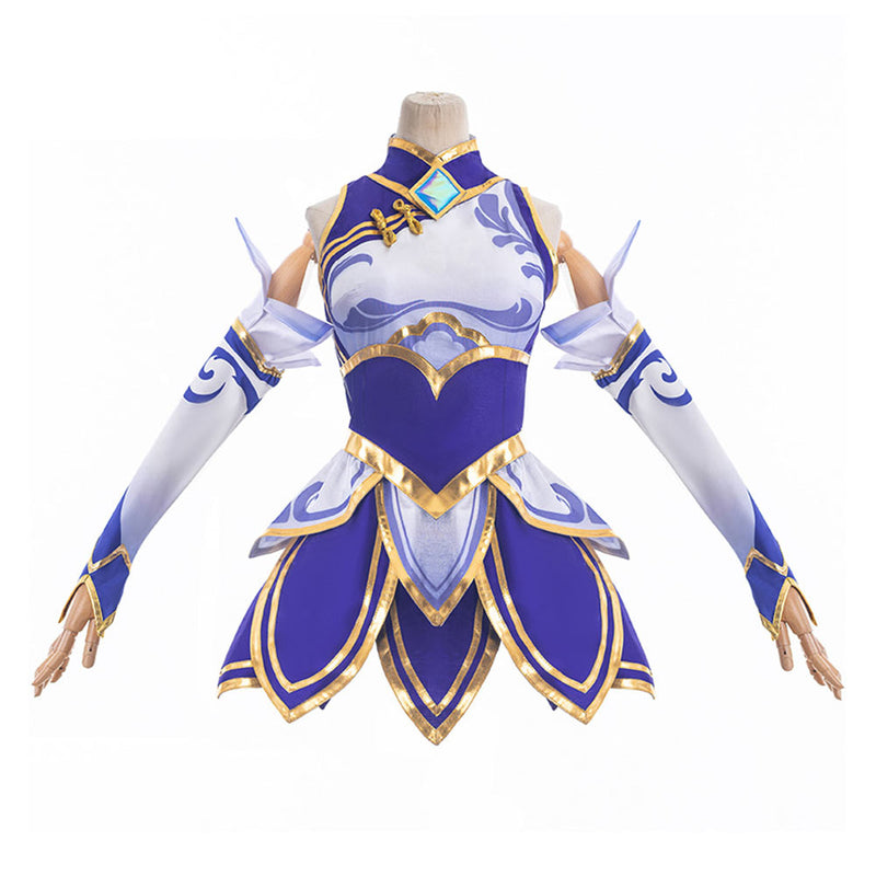 LoL Luxanna Cosplay Costume Accessories Full Set Outfits Halloween Carnival Suit