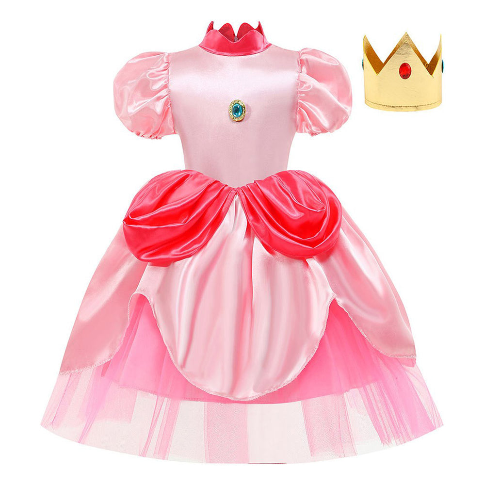 princess peach costume dress AFAVOM with Crown and Gloves for Adult Women Halloween Birthday Party Pageant Long Maxi Dresses Carnival Fancy up Cosplay Outfit for Photo Shoot Pink S: Clothing, Shoes Whether youre ruling over your castle Custom Princess Peach Cosplay Costume