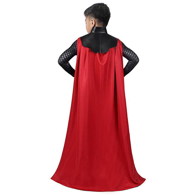 Kids Avengers: Infinity War Thor Cosplay Costume Jumpsuit Cloak Outfits Halloween Carnival Suit