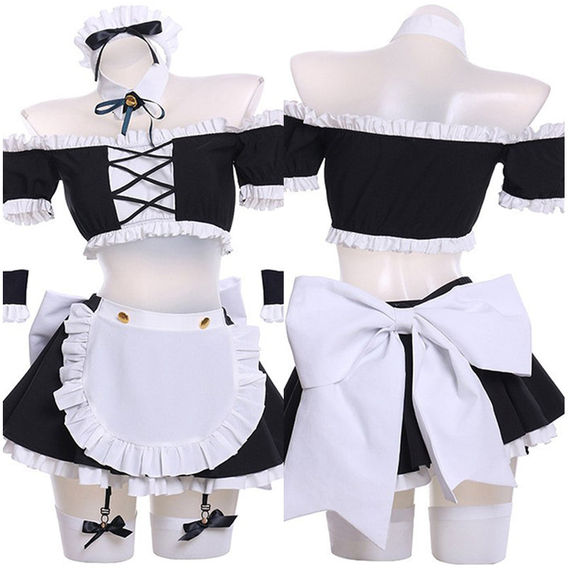DATE A LIVE  Nia Honjou Maid Cosplay Costume Dress Outfits Halloween Carnival Suit