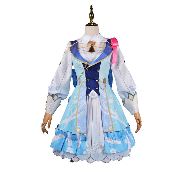 Anime Genshin Impact Kamisato Ayaka Cosplay CostumeOutfits Halloween Carnival Suit