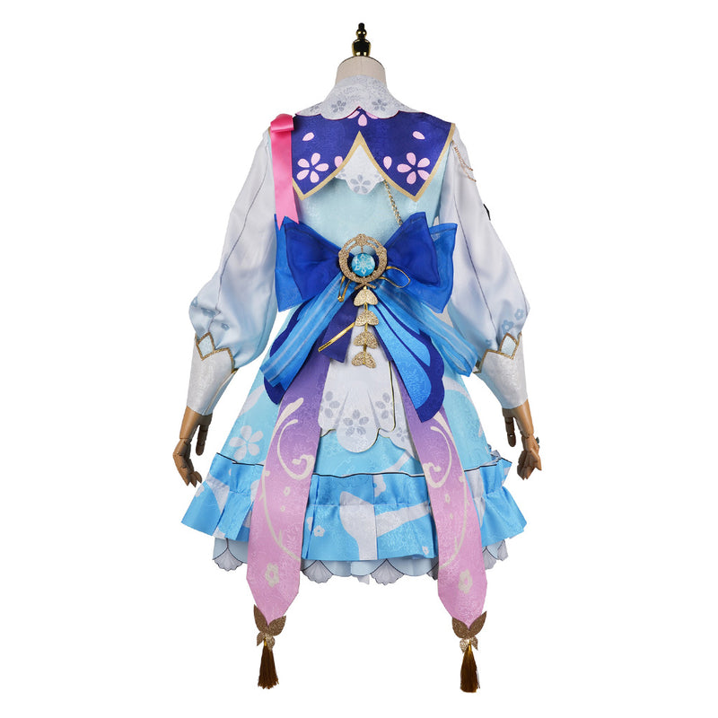 Anime Genshin Impact Kamisato Ayaka Cosplay CostumeOutfits Halloween Carnival Suit