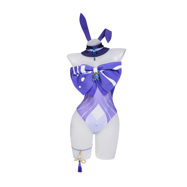 Genshin Impact Sangonomiya Kokomi Cosplay Costume Bunny Girls Halloween Carnival Party Disguise Suit