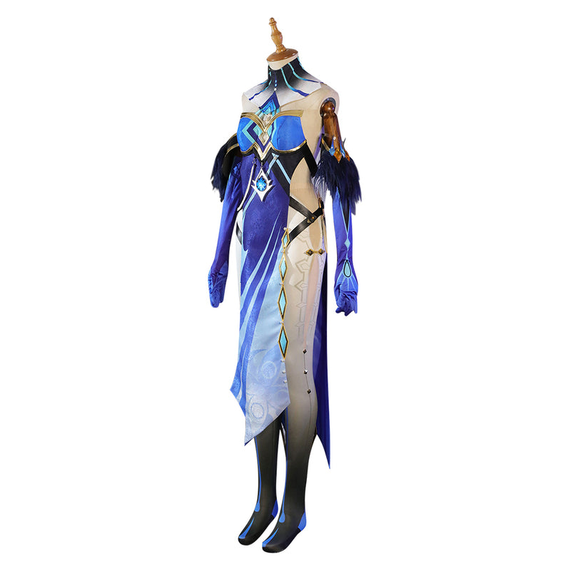 Genshin Impact Mirror Maiden Cosplay Costume Halloween Carnival Suit