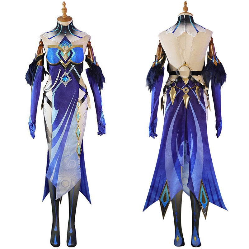 Genshin Impact Mirror Maiden Cosplay Costume Halloween Carnival Suit
