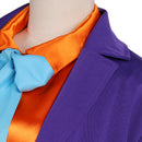 Batman 1989 the joker Jack Nelson Joker Purple Suit Hat Outfits Cosplay Costume