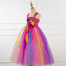 Unicorn Tutu Dress Outfits for Kids Girls Age 6-8 Halloween Carnival Suit Cosplay Costume