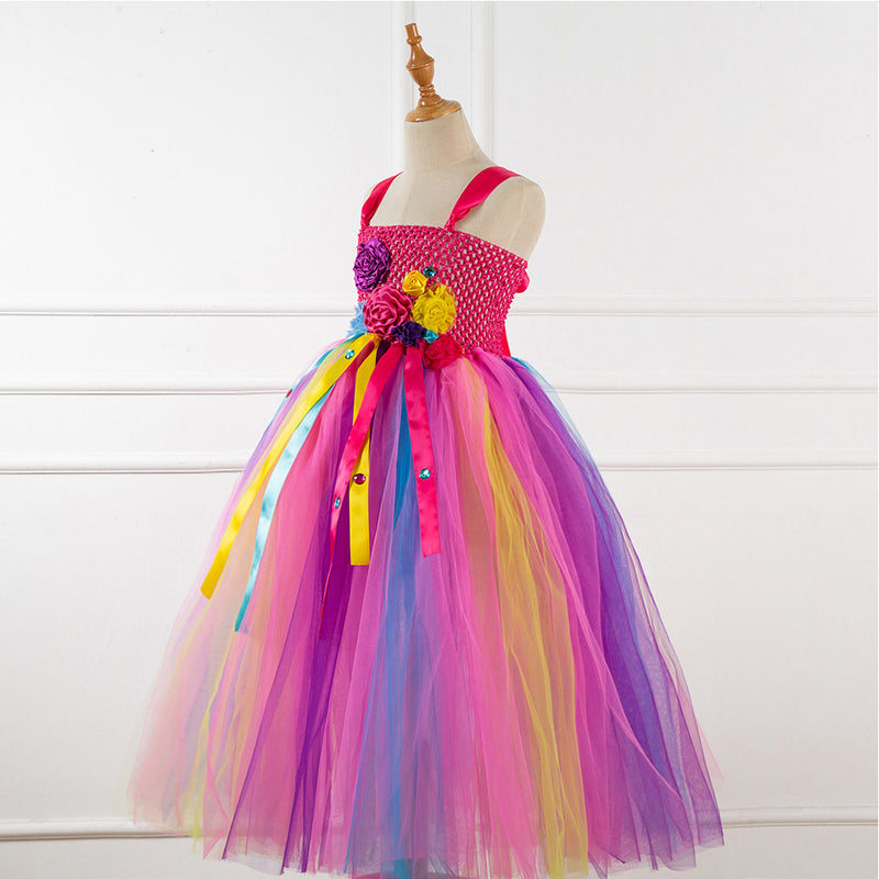Unicorn Tutu Dress Outfits for Kids Girls Age 6-8 Halloween Carnival Suit Cosplay Costume