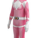 Kids Mighty Morphin Power Rangers Kimberly Cosplay Costume Halloween Carnival Suit