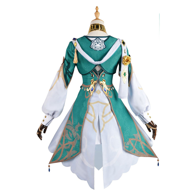 Genshin Impact Lisa Cosplay Costume Dress Outfit Halloween Carnival Party Suit