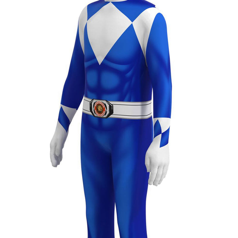 Kids  Mighty Morphin Power Rangers Billy Cosplay Costume Halloween Carnival Suit