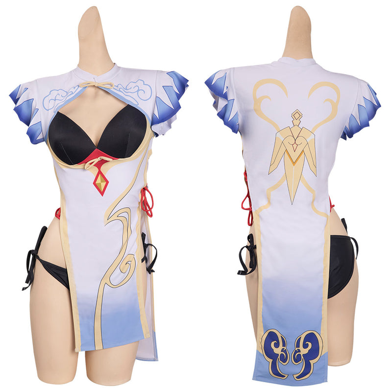 Genshin Impact-Ganyu Cosplay Costume Jumpsuit Swimwear  Outfits Halloween Carnival Party Suit