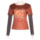 The Last of Us Ellie Cosplay Costume T-shirt Outfits Halloween Carnival Disguise Suit