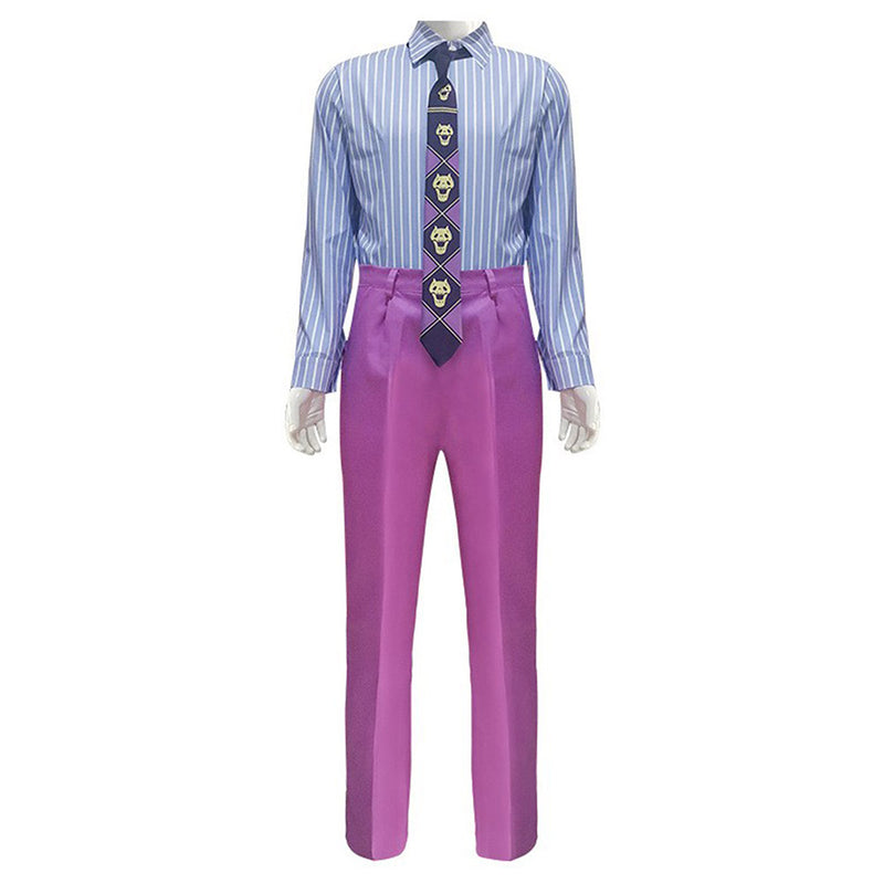 JoJo‘s Bizarre Adventure Kira Yoshikage Cosplay Costume Outfits Halloween Carnival Suit