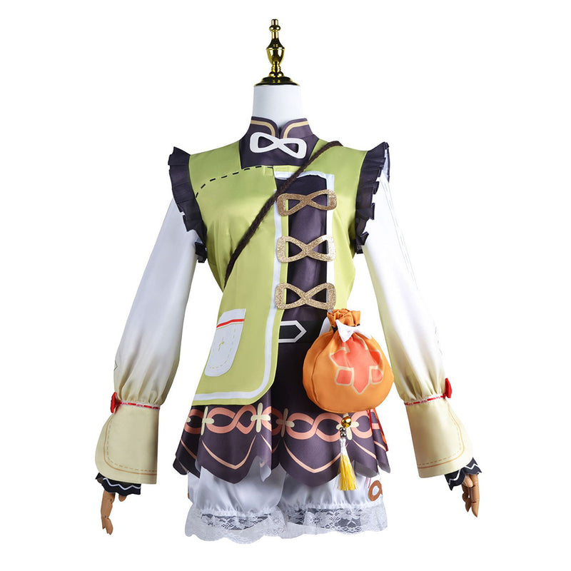 Genshin Impact Yaoyao Dress Cosplay Costume Halloween Carnival Party Suit