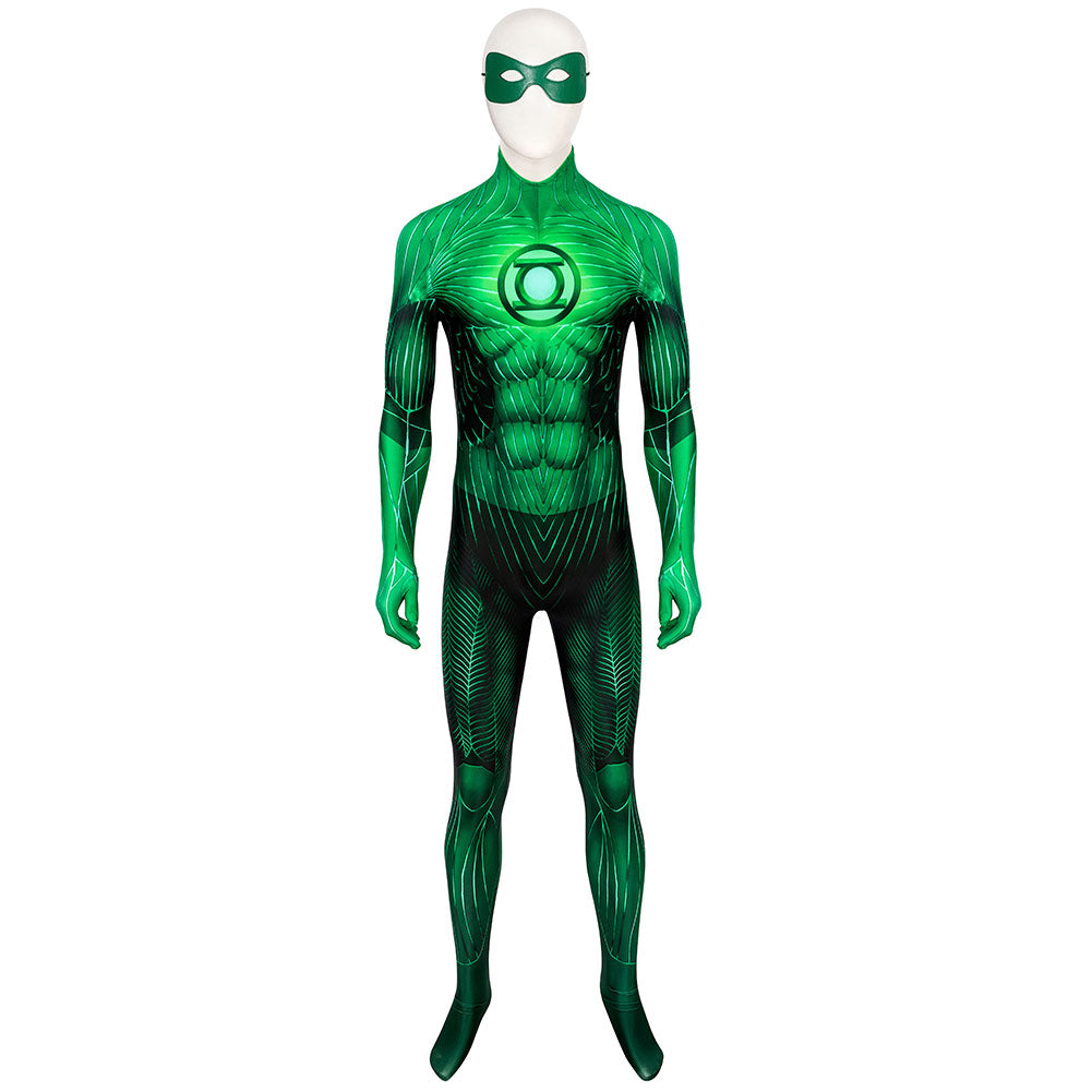 Green Lantern Jumpsuit Adult/Kids Bodysuit Cosplay Costume Zentai Suit  Halloween 