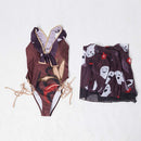 Genshin Impact HuTao Swimsuit Cosplay Costume Original Design Halloween Cosplay Costume - Cossky®