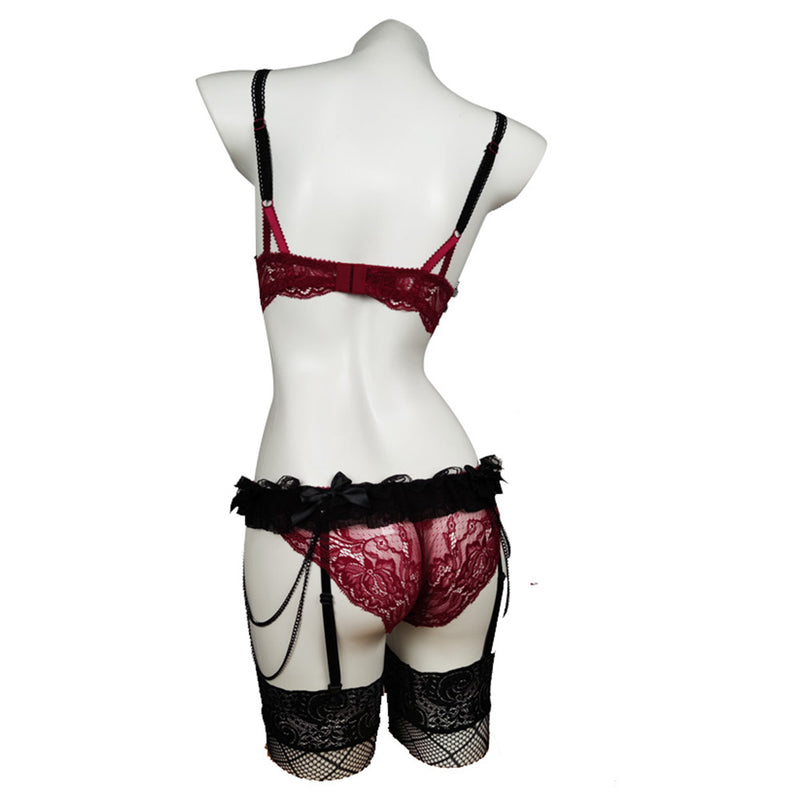 DATE A LIVE/DATE A BULLET Kurumi Tokisaki Red Lingerie Set Cosplay Costume Outfits Halloween Carnival Suit