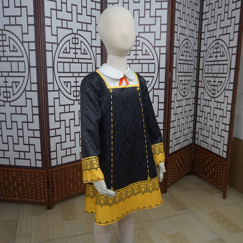 Kids Children Cosplay Anya Forger Cosplay Costume Dress Halloween Carnival Suit