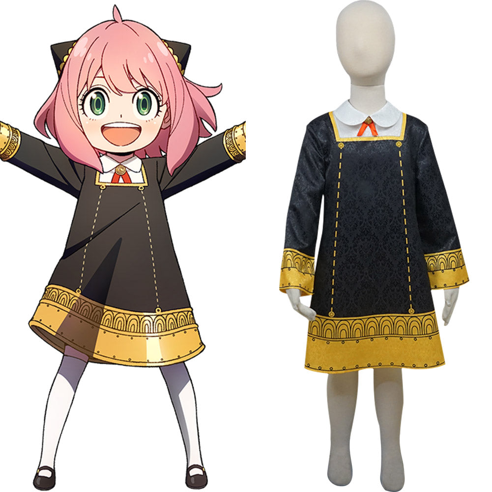 Kids Children Anime Cosplay Anya Forger Cosplay Costume Dress Hallowee