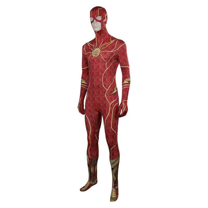 The Flash Barry Allen Jumpsuit Halloween Carnival Cosplay Costume