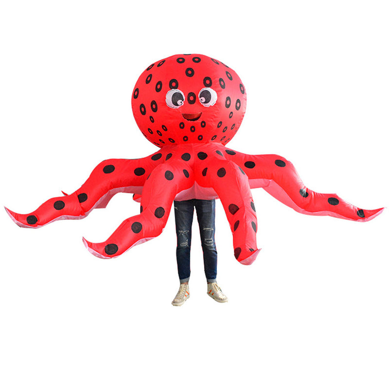 Adult Mascot Octopus Inflatable Costume Blow Up Party Costumes Cosplay Suit Animal Halloween Costumes Fancy Dress Adult Mascot Octopus Inflatable Costume Blow Up Party Costumes Cosplay Suit Animal Halloween Costumes Fancy Dress