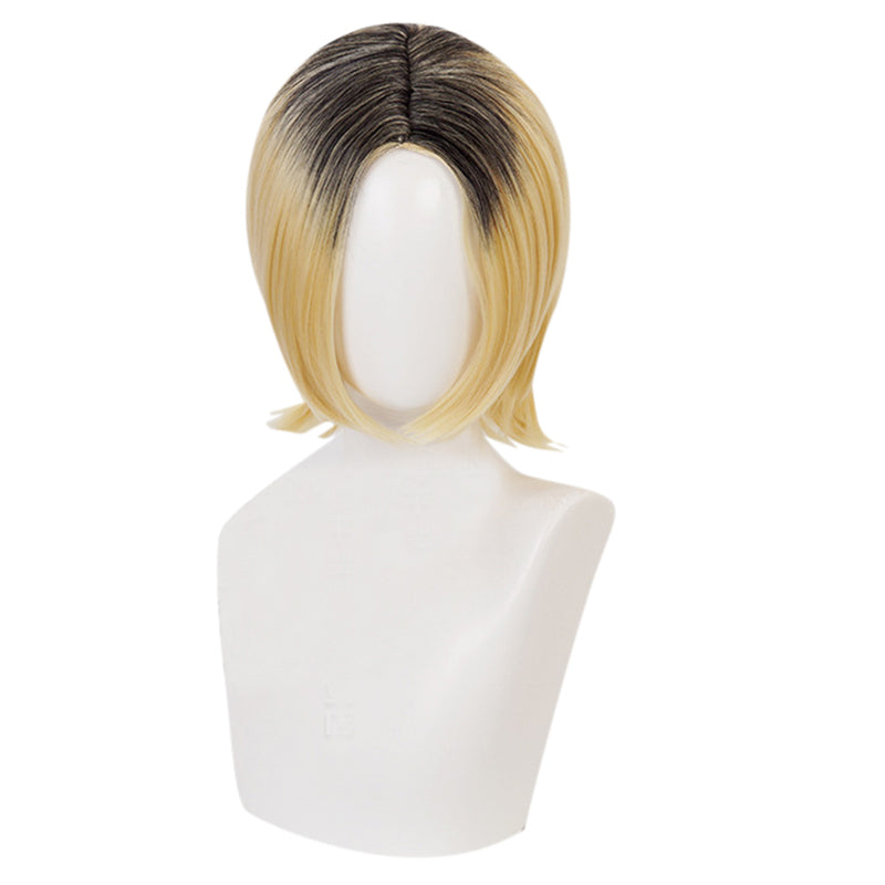Anime Kenma Kozume Short Yellow Hair Carnival Halloween Party Props Cosplay Wig