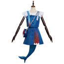 Hololive Vtuber - Gawr Gura Dress Outfits Halloween Carnival Suit Cosplay Costume