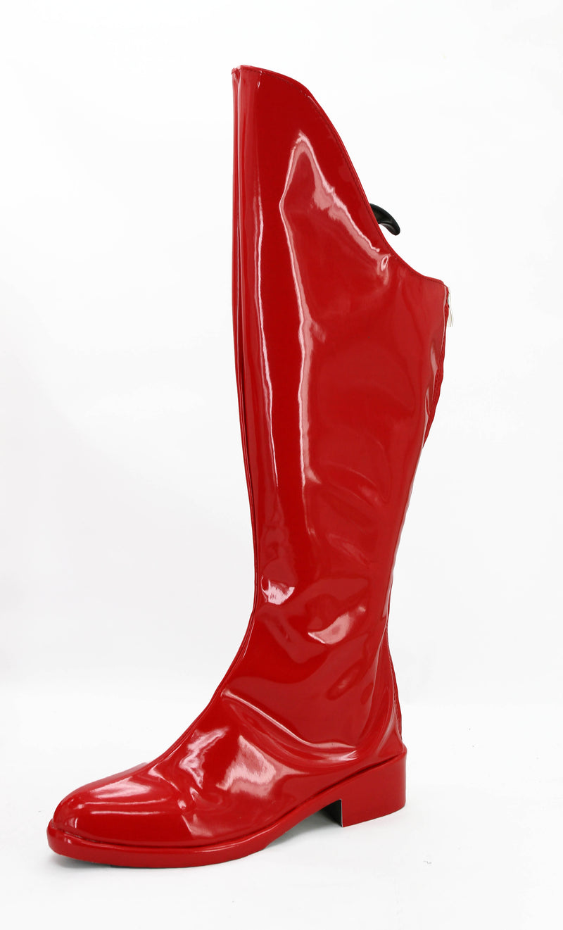 CBS TV Supergirl Kara Danvers Cosplay Prop Shoes Rain Boots Jackboots Kneeboots