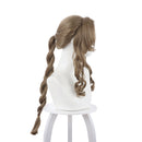Final Fantasy VII Remake Aerith Aeris Gainsborough Dark Brown Long Wig Cosplay Wig