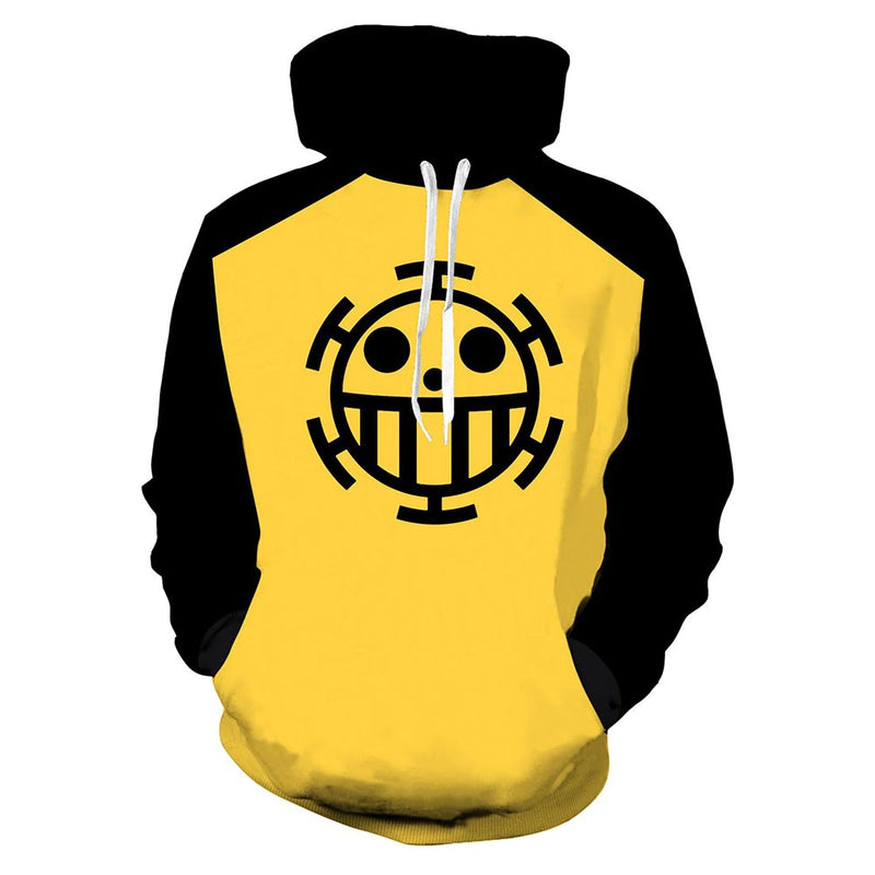 Unisex Anime ONE PIECE Hoodies Adult Cosplay Hooded Pullover Coat Casual Sweatshirts