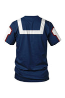 T-shirt Izuku Midoriya School Training Shirt Blue