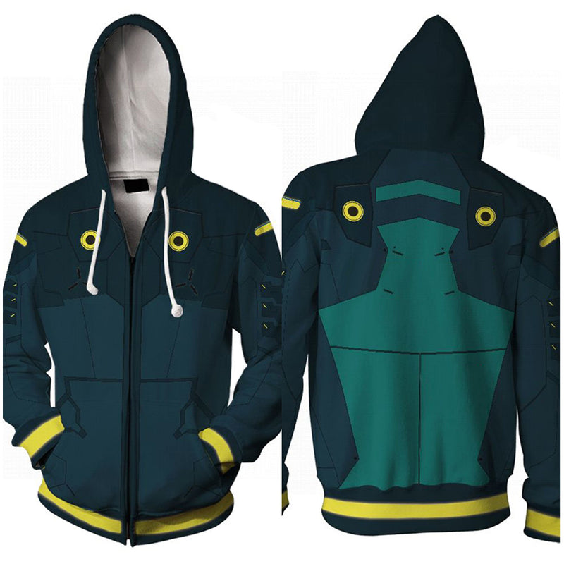 Cyberpunk: Edgerunners Rebecca Cosplay Hoodie 3D Print Sweatshirt Men Women Pullover Zip Up Jacket Coat