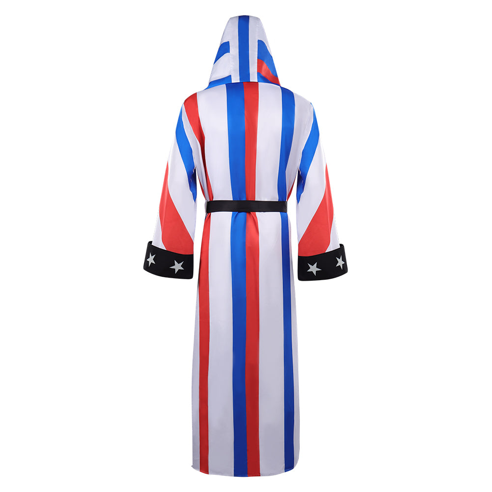 Creed Robe Adult Creed3 Adonis Creed Cosplay Costume Long Robe Belt Outfits Hallo