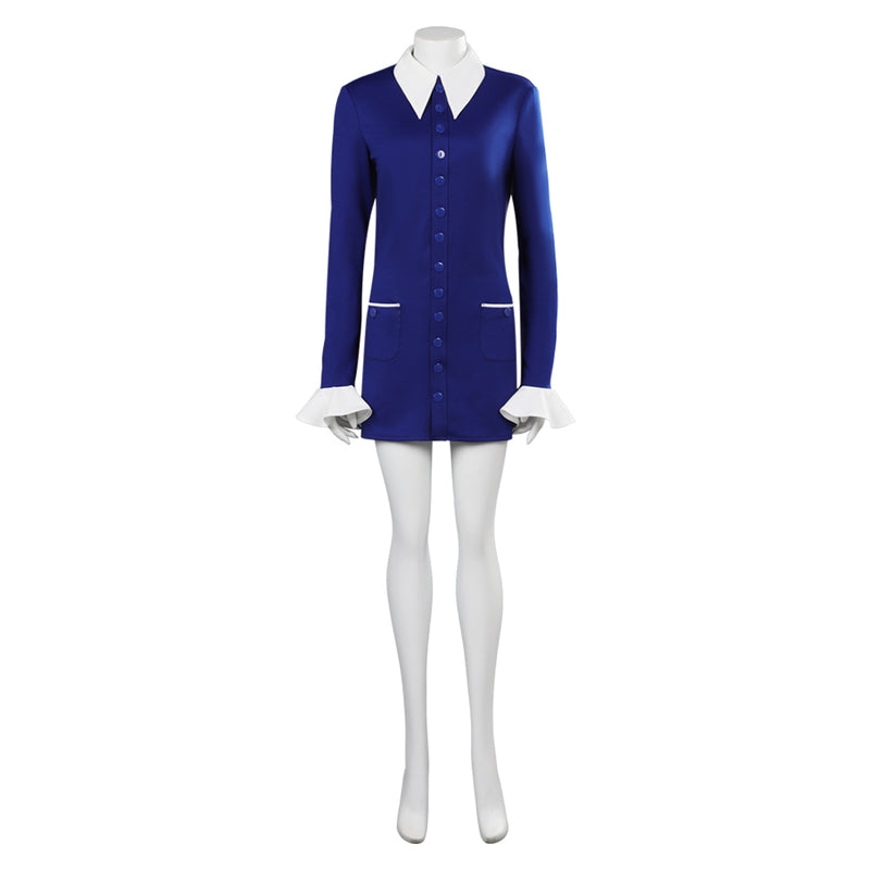 2023 Blue Dress Belt Outfits Halloween Carnival Suit Cosplay Costume 2023 Blue Dress Belt Outfits Halloween Carnival Suit Cosplay Costume